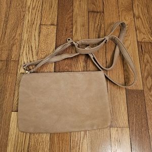 Easy Faux Tan Leather Wristlet